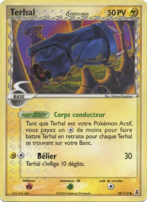 Carte Pokémon Terhal δ 059/113, extension EX Espèces Delta