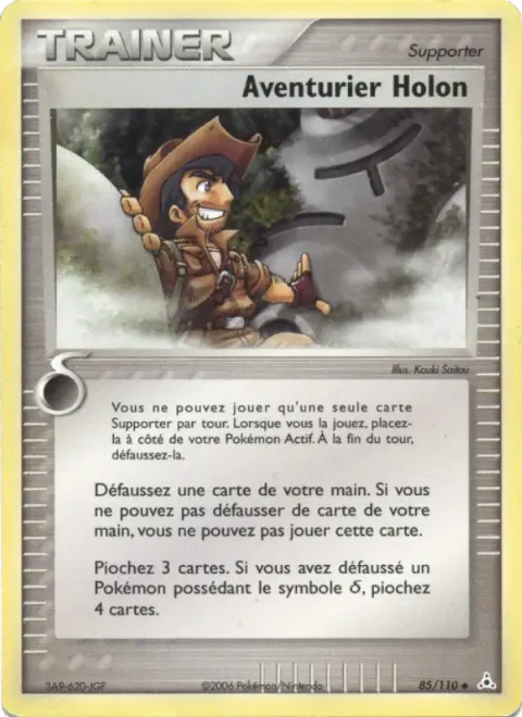 Carte Pokémon Aventurier Holon 085/110, extension EX Fantômes Holon