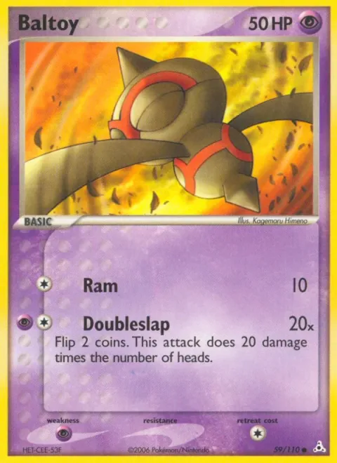 Carte Pokémon Balbuto 059/110, extension EX Fantômes Holon