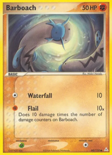 Carte Pokémon Barloche 060/110, extension EX Fantômes Holon