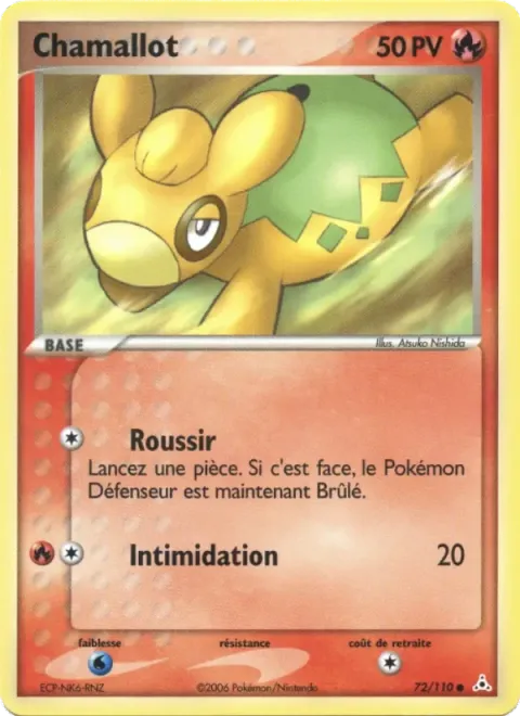 Carte Pokémon Chamallot 072/110, extension EX Fantômes Holon