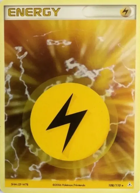 Carte Pokémon Énergie Électrique 108/110, extension EX Fantômes Holon