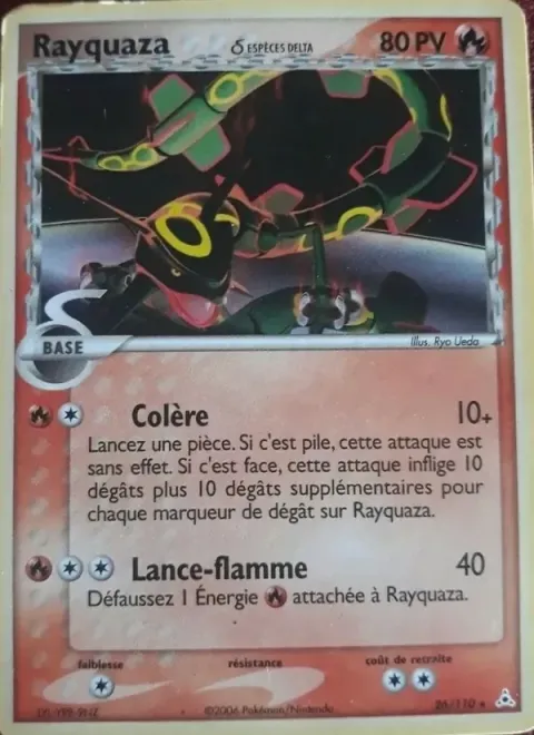 Carte Pokémon Rayquaza δ 026/110, extension EX Fantômes Holon