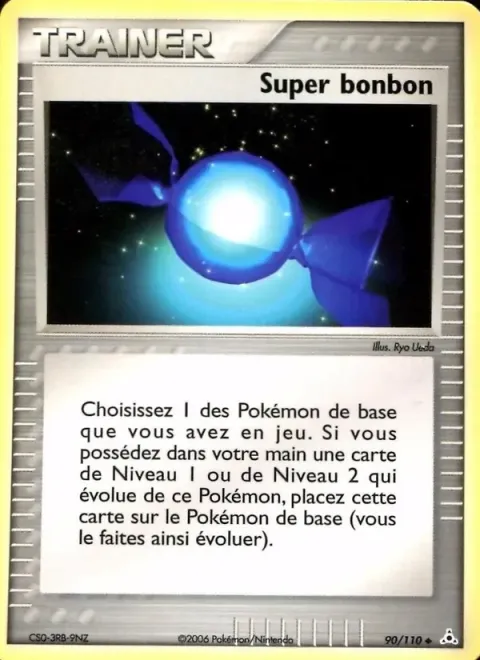 Carte Pokémon Super bonbon 090/110, extension EX Fantômes Holon