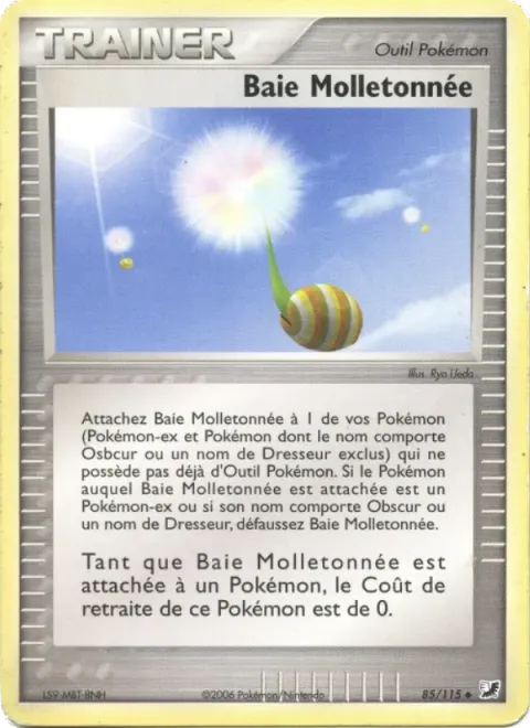 Carte Pokémon Baie Molletonnée 085/115, extension EX Forces Cachées