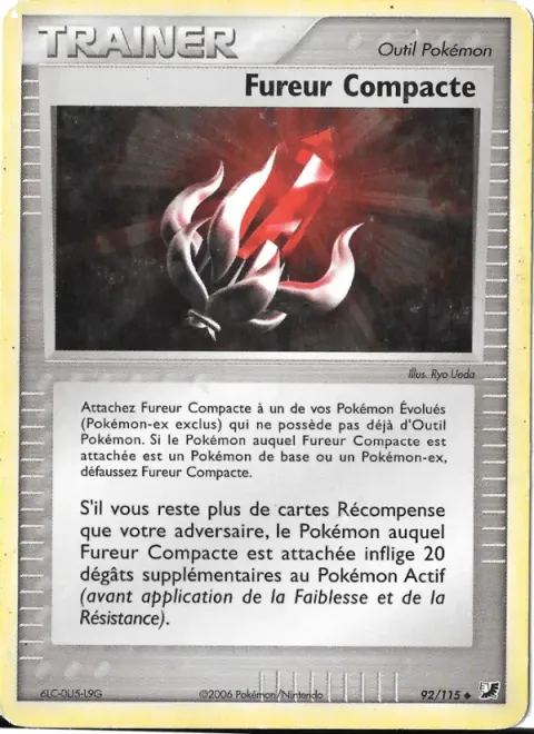 Carte Pokémon Fureur Compacte 092/115, extension EX Forces Cachées