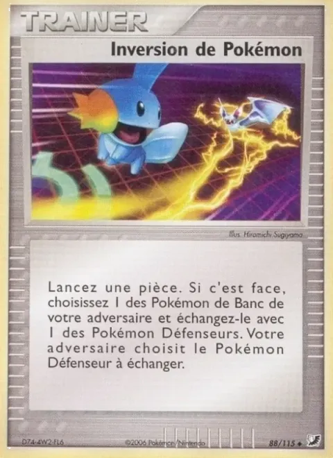 Carte Pokémon Inversion de Pokémon 088/115, extension EX Forces Cachées