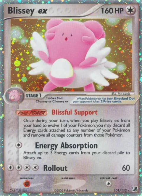 Carte Pokémon Leuphorie ex 101/115, extension EX Forces Cachées