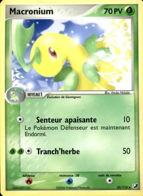Carte Pokémon Macronium 035/115, extension EX Forces Cachées