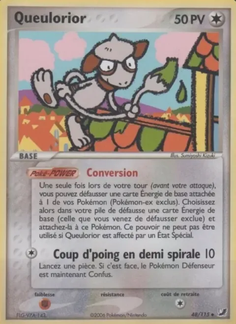 Carte Pokémon Queulorior 048/115, extension EX Forces Cachées