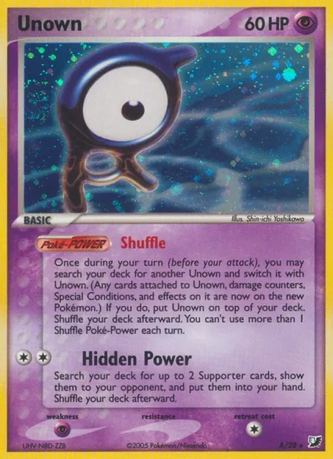 Carte Pokémon Zarbi A, extension EX Forces Cachées