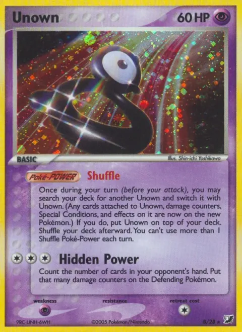Carte Pokémon Zarbi B, extension EX Forces Cachées
