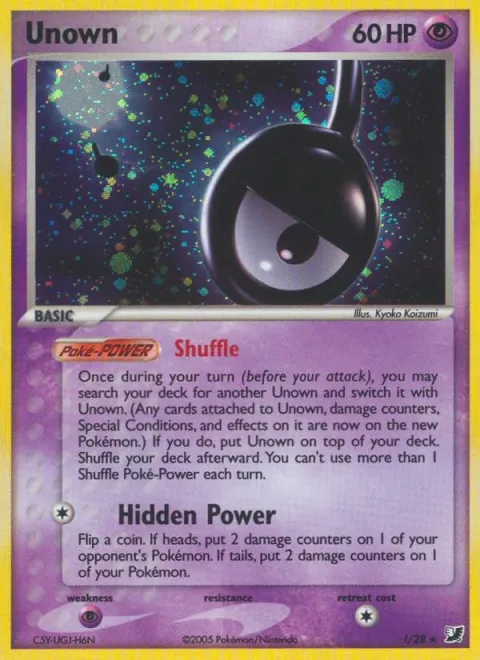 Carte Pokémon Zarbi !, extension EX Forces Cachées