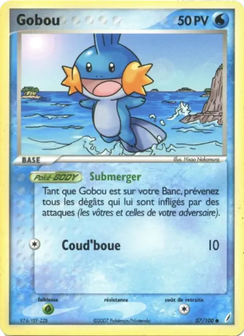 Carte Pokémon Gobou 057/100, extension EX Gardiens de Cristal