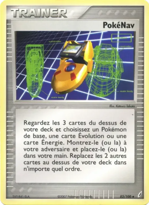 Carte Pokémon PokéNav 083/100, extension EX Gardiens de Cristal