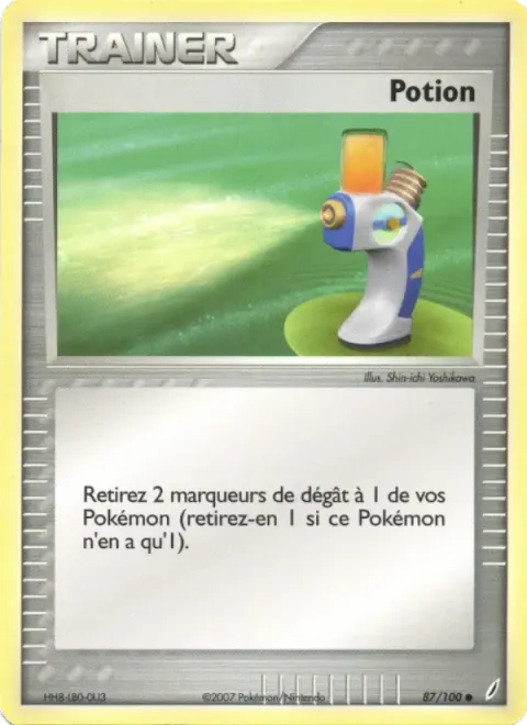 Carte Pokémon Potion 087/100, extension EX Gardiens de Cristal