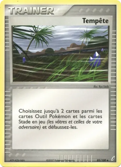 Carte Pokémon Tempête 085/100, extension EX Gardiens de Cristal