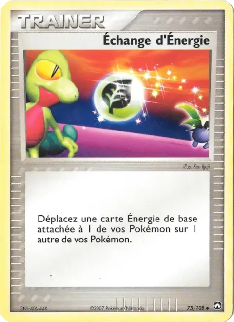 Carte Pokémon Échange d’Énergie 075/108, extension EX Gardiens du Pouvoir