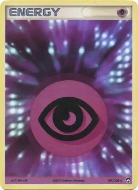 Carte Pokémon Énergie Psy 107/108, extension EX Gardiens du Pouvoir