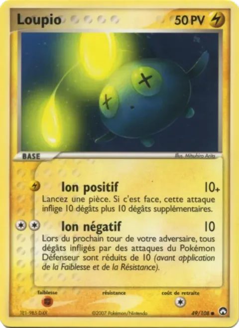 Carte Pokémon Loupio 049/108, extension EX Gardiens du Pouvoir
