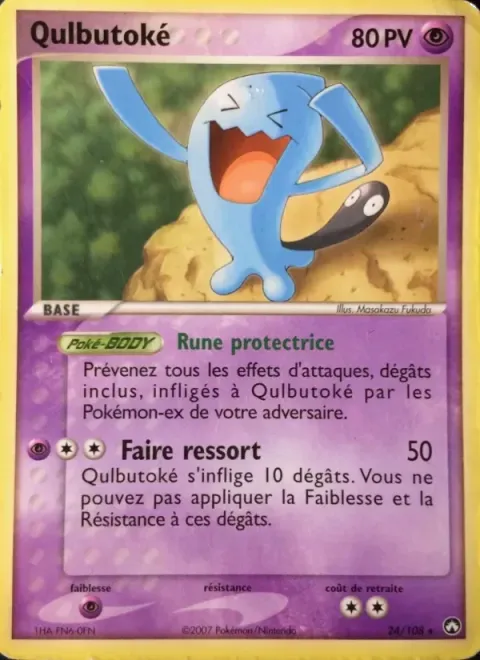 Carte Pokémon Qulbutoké 024/108, extension EX Gardiens du Pouvoir