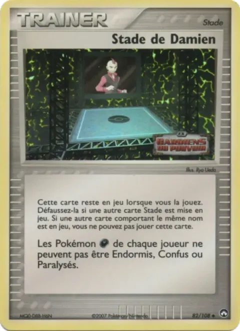Carte Pokémon Stade de Damien 082/108, extension EX Gardiens du Pouvoir
