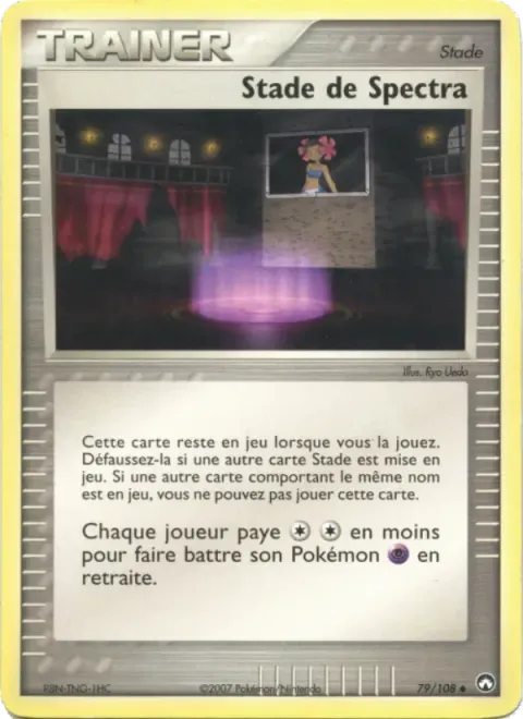 Carte Pokémon Stade de Spectra 079/108, extension EX Gardiens du Pouvoir