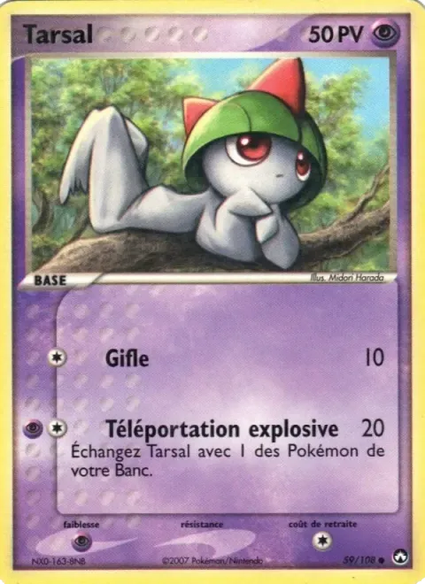 Carte Pokémon Tarsal 059/108, extension EX Gardiens du Pouvoir