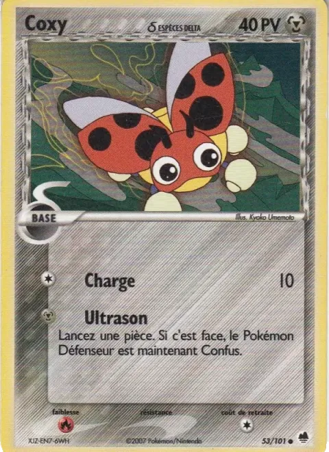 Carte Pokémon Coxy δ 053/101, extension EX Île des Dragons