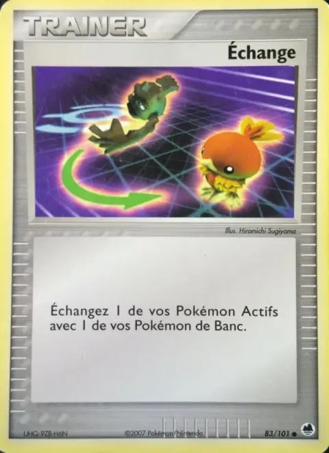 Carte Pokémon Échange 083/101, extension EX Île des Dragons