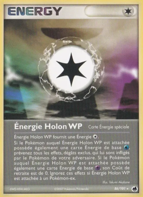 Carte Pokémon Énergie Holon WP 086/101, extension EX Île des Dragons