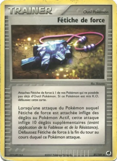 Carte Pokémon Fétiche de force 081/101, extension EX Île des Dragons