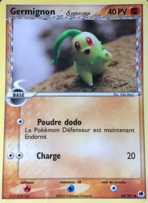 Carte Pokémon Germignon δ 044/101, extension EX Île des Dragons