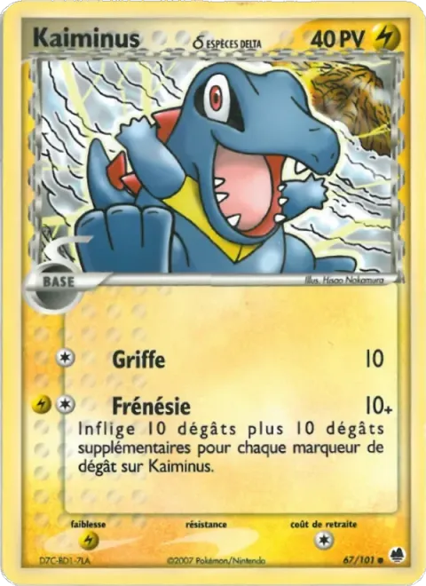 Carte Pokémon Kaiminus δ 067/101, extension EX Île des Dragons