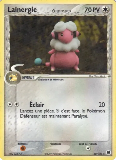 Carte Pokémon Lainergie δ 030/101, extension EX Île des Dragons