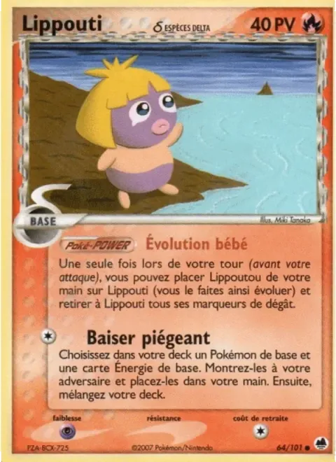Carte Pokémon Lippouti δ 064/101, extension EX Île des Dragons