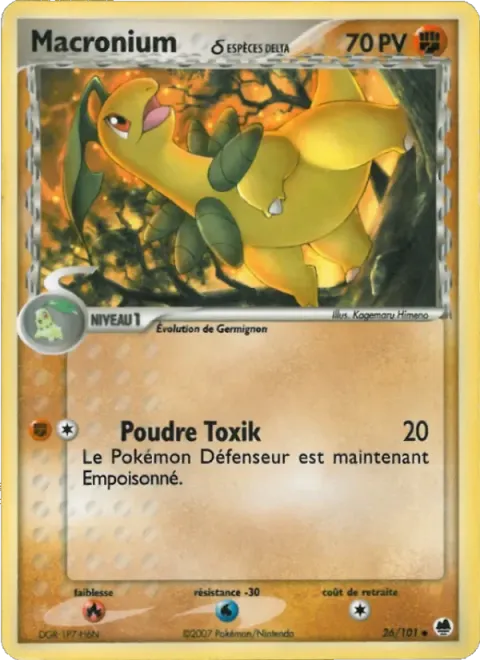 Carte Pokémon Macronium δ 026/101, extension EX Île des Dragons