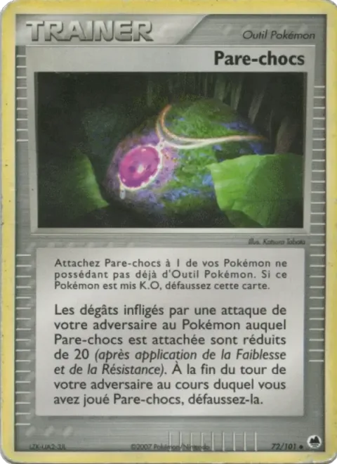 Carte Pokémon Pare-chocs 072/101, extension EX Île des Dragons