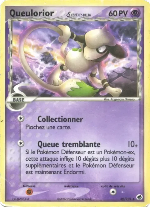 Carte Pokémon Queulorior δ 039/101, extension EX Île des Dragons