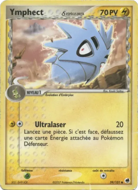 Carte Pokémon Ymphect δ 059/101, extension EX Île des Dragons