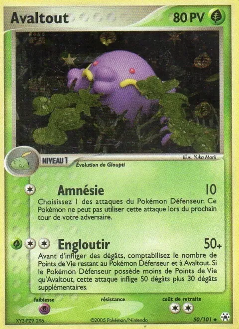 Carte Pokémon Avaltout 050/101, extension EX Légendes Oubliées