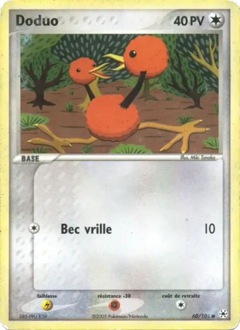 Carte Pokémon Doduo 060/101, extension EX Légendes Oubliées