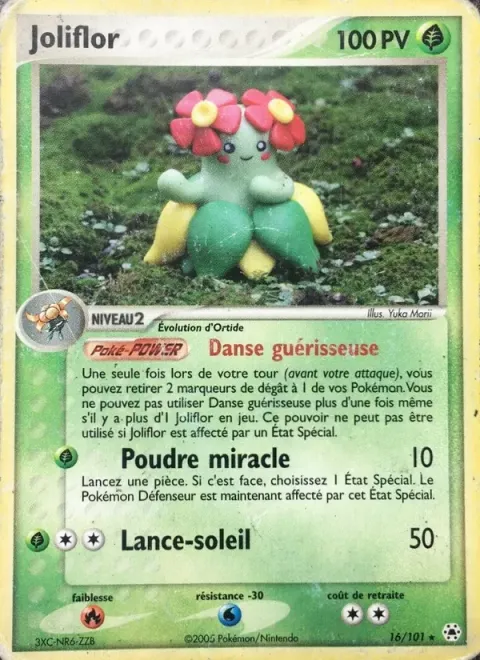 Carte Pokémon Joliflor 016/101, extension EX Légendes Oubliées