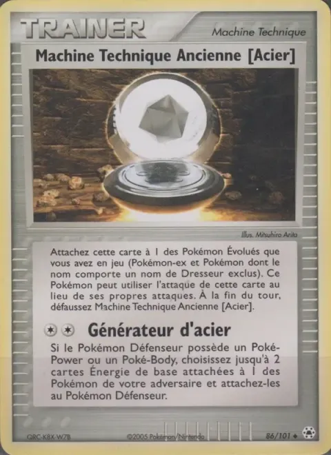 Carte Pokémon Machine Technique Ancienne [Acier] 086/101, extension EX Légendes Oubliées