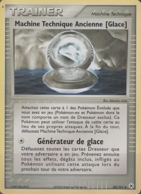 Carte Pokémon Machine Technique Ancienne [Glace] 084/101, extension EX Légendes Oubliées