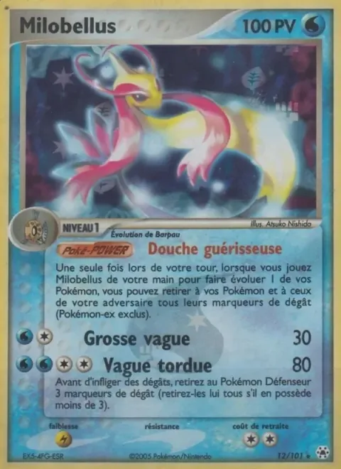 Carte Pokémon Milobellus 012/101, extension EX Légendes Oubliées