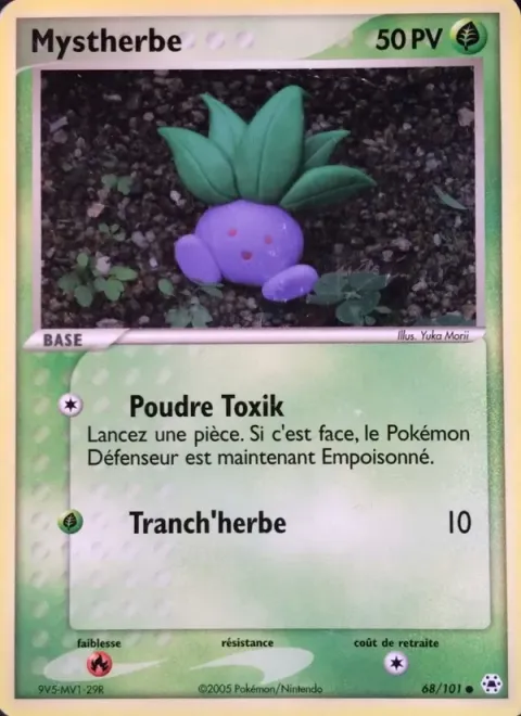 Carte Pokémon Mystherbe 068/101, extension EX Légendes Oubliées