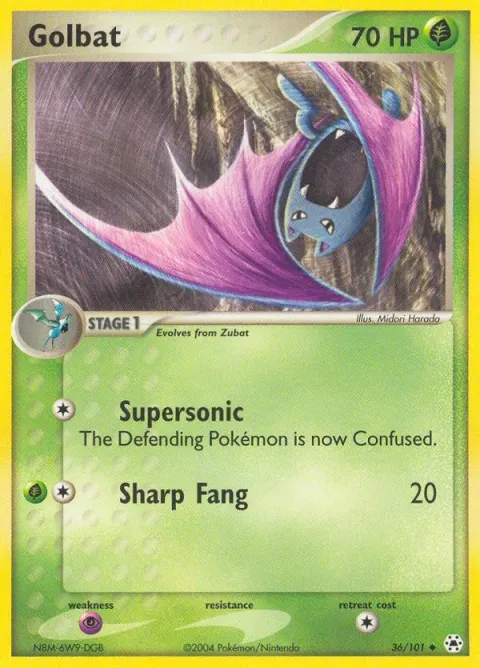 Carte Pokémon Nosferalto 036/101, extension EX Légendes Oubliées