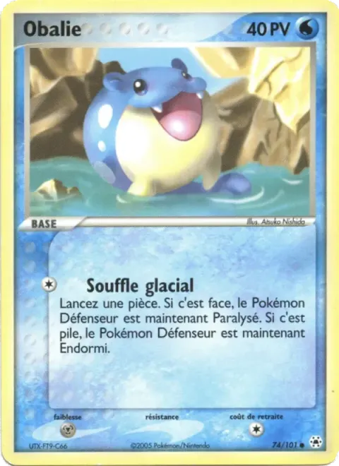 Carte Pokémon Obalie 074/101, extension EX Légendes Oubliées