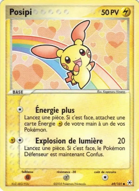 Carte Pokémon Posipi 069/101, extension EX Légendes Oubliées